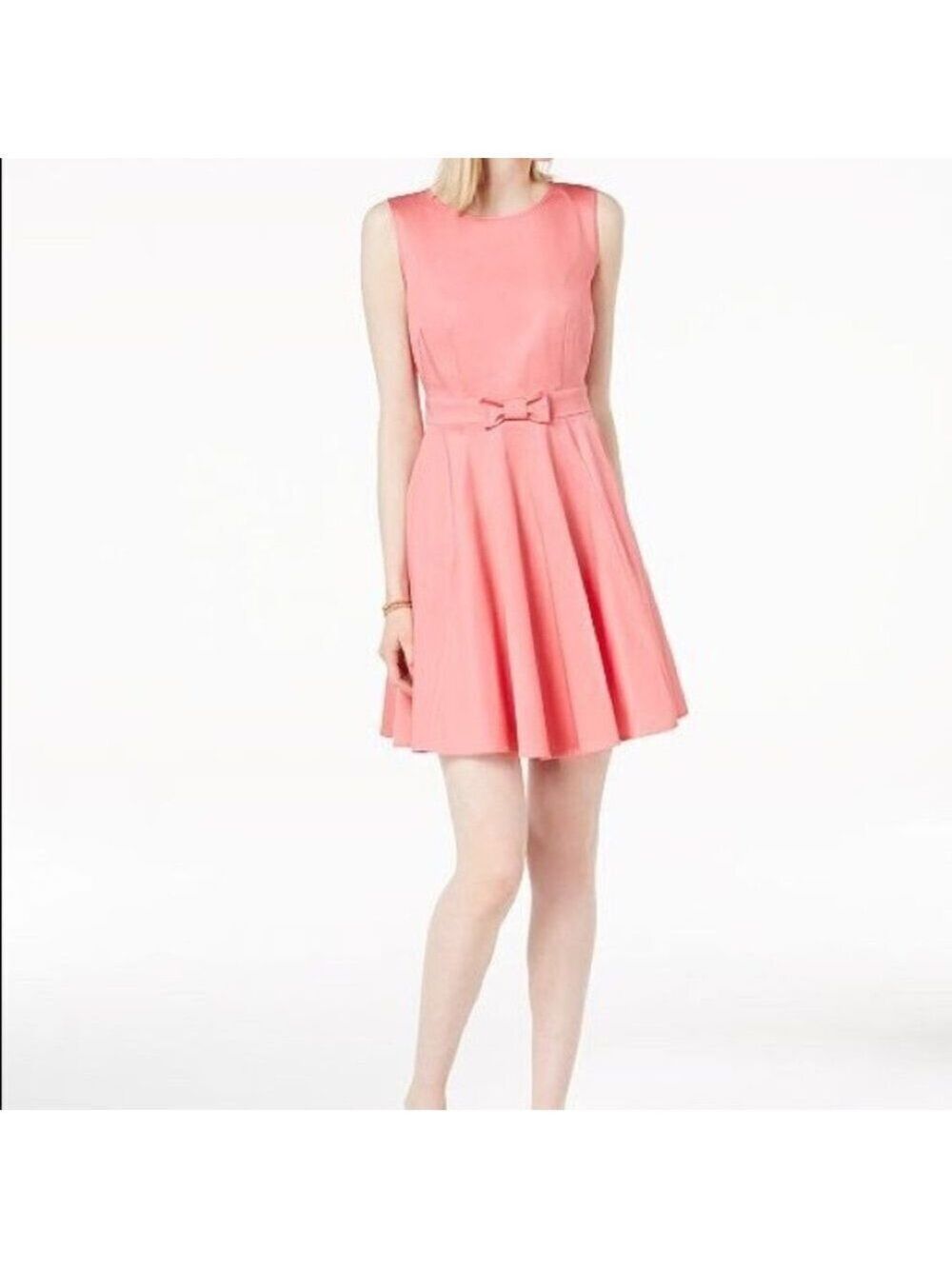 Maison Jules Pink Fit and Flare Sleeveless Dress Size 10